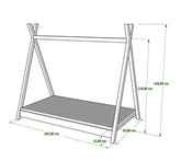 MebleWrobel Tipi bed 180X80 White - Mari Kali Stores Cyprus